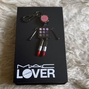 MAC lover Keychain/ purse charm with Lipstick and Eyeshadow Charm. Original box